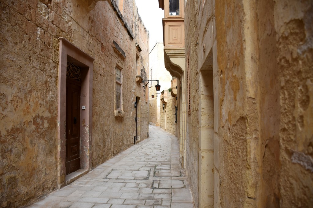 Kapeita katuja Mdinassa