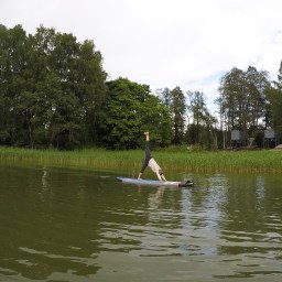 Ensimmäinen kerta SUP-joogaa