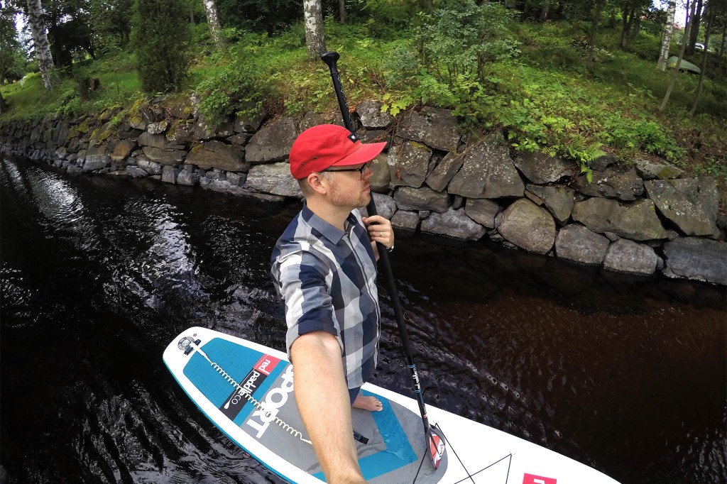 SUP-selfie Nökköniemen kanavalla