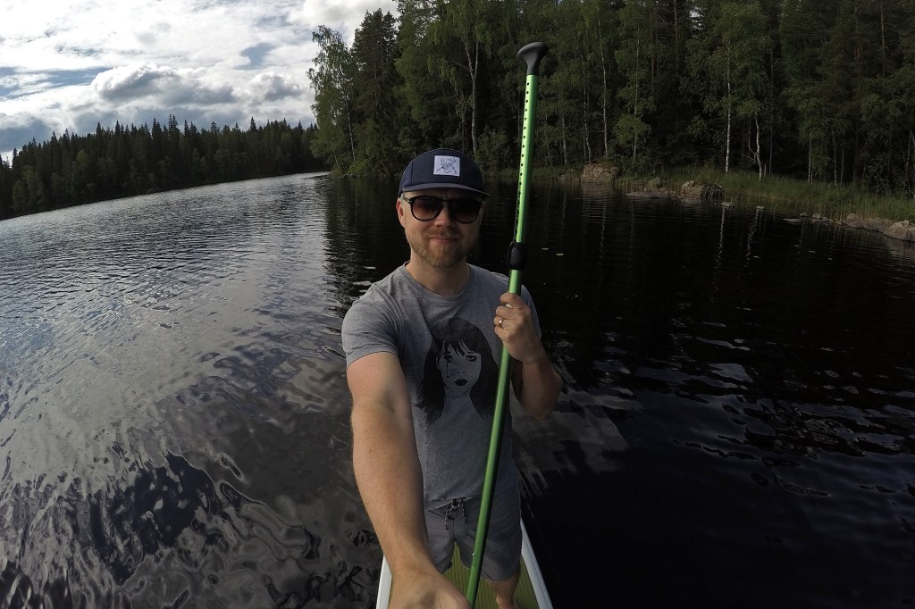Juhannus-SUP selfie