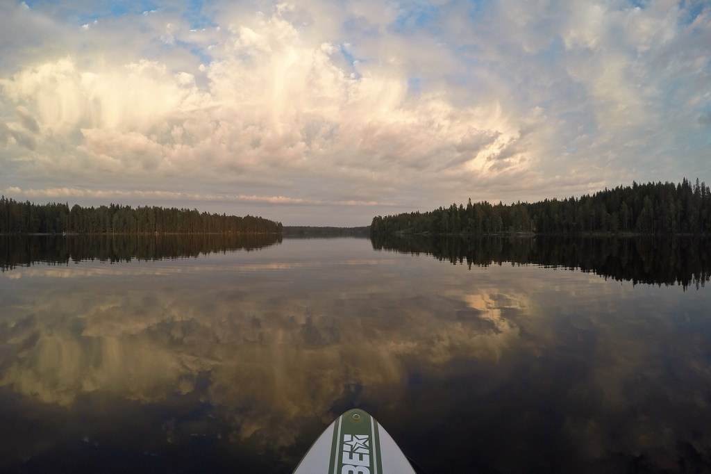 Auringonlasku kuin maalaus