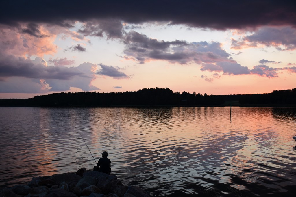 Auringonlasku Mathildansalmella