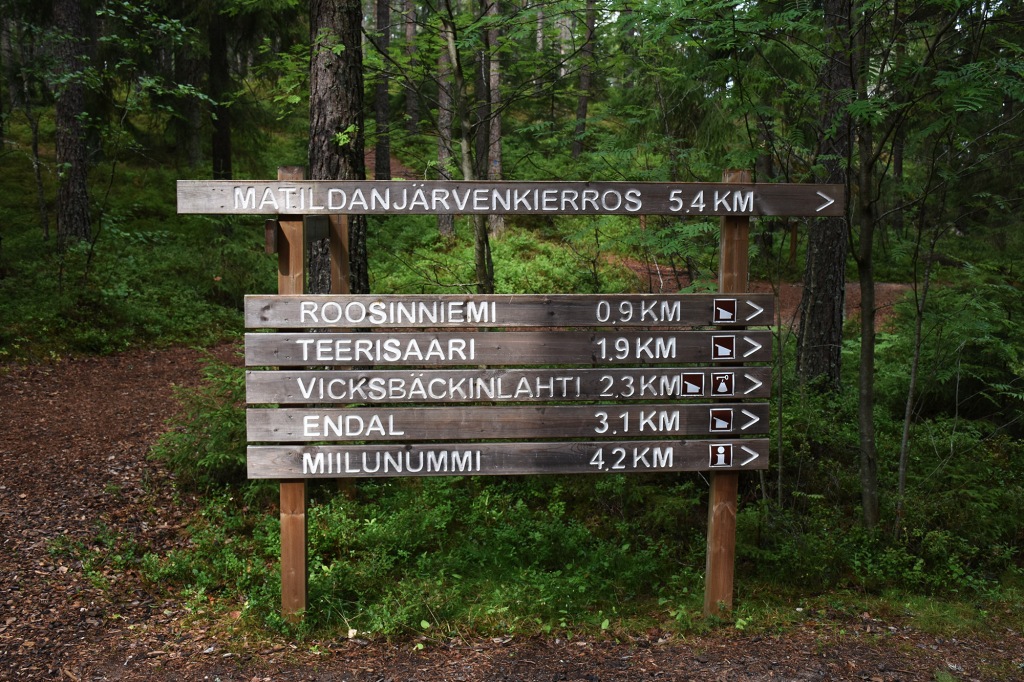 Teijon kansallispuiston reitit
