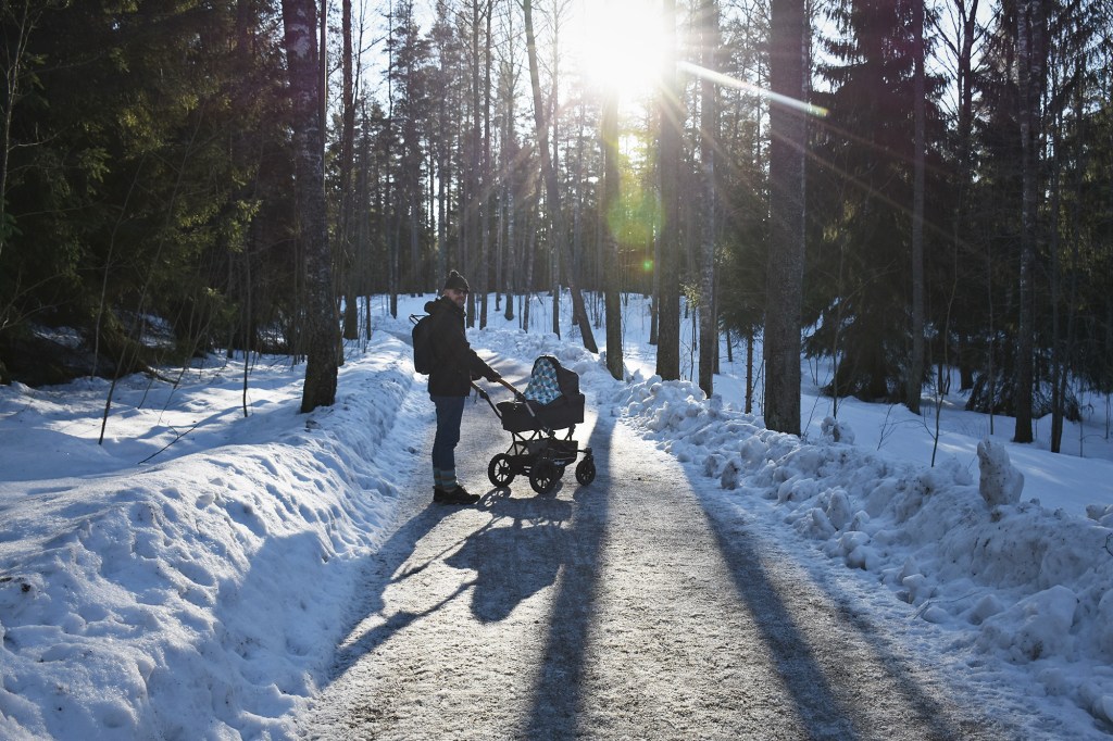 Vaunureissu Espoon keskuspuistoon