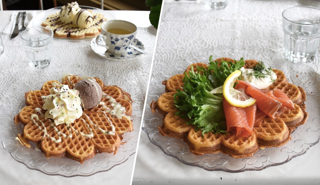 Heinolan Harjupaviljongin vohvelit