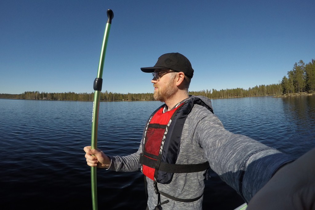SUP-selfie suppailukauden 2020 avauksen yhteydessä.