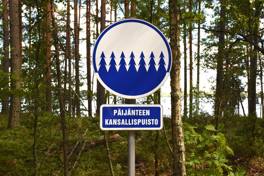 Päijänteen kansallispuiston kyltti