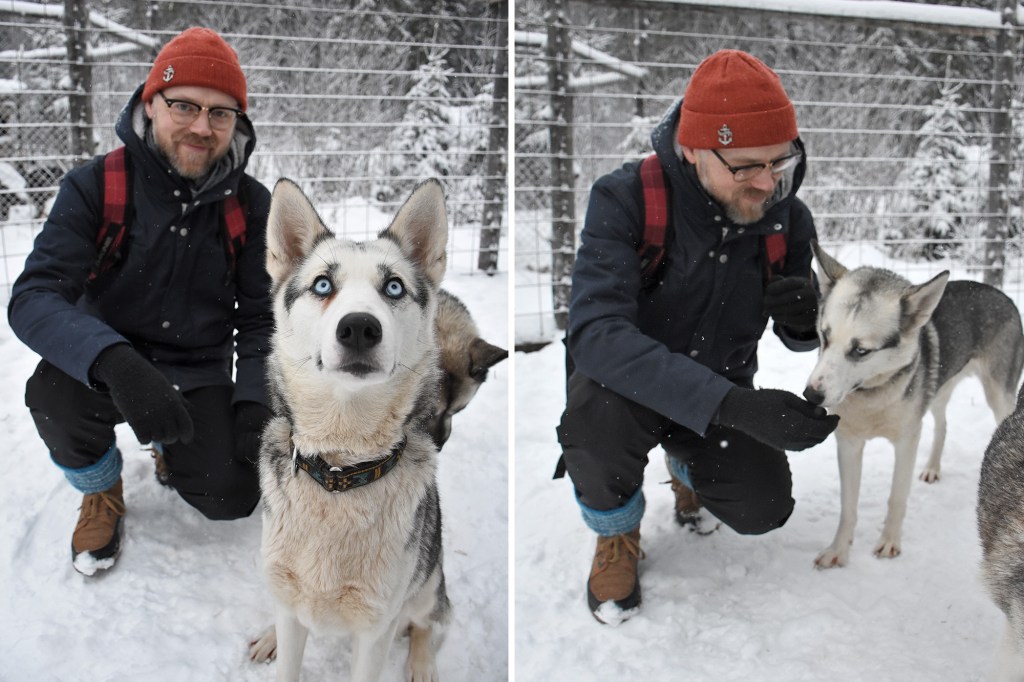 Vierailu Shaman Huskies -tilalla