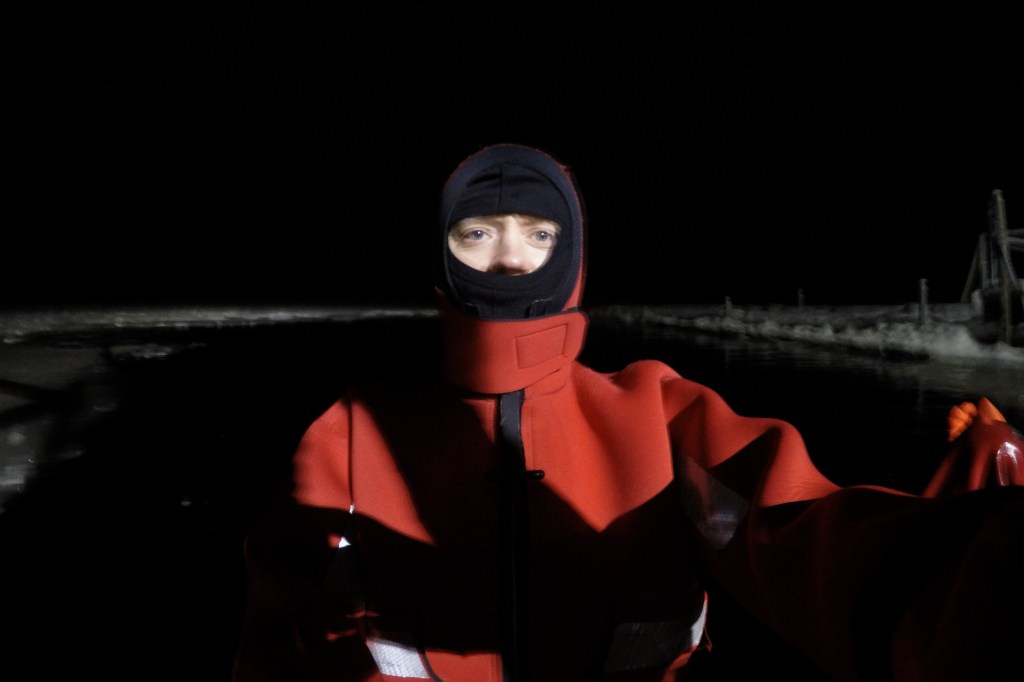 Revontulikellunta, selfie avannon reunalla