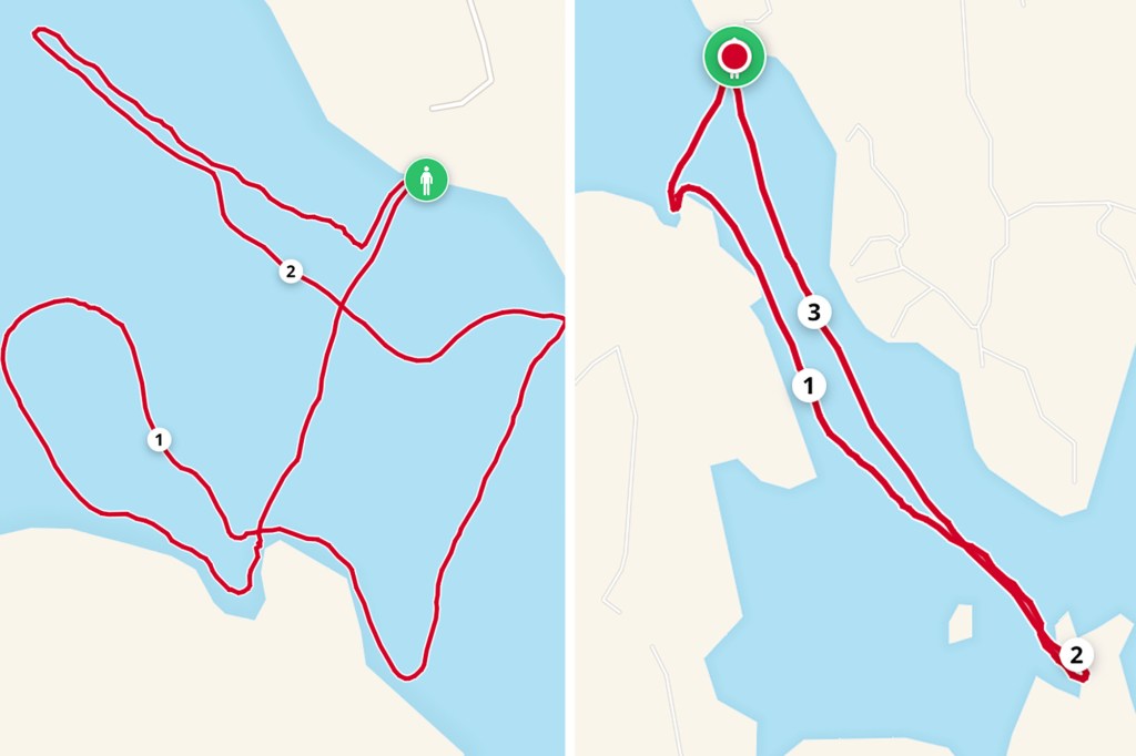 2021 SUP-kauden avauksen reitit