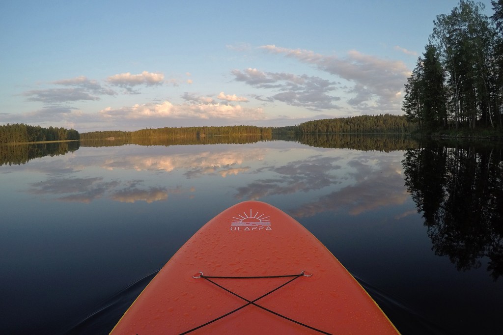Peilityyni järvi Ulappa Aalto -laudan testisuppailulla