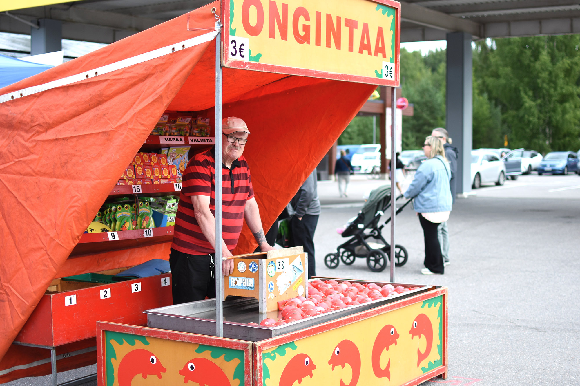 Perinteinen onginta Heinolan maalaismarkkinoilla